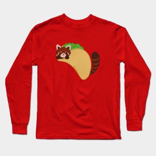 Rocco the Red Panda Taco Long Sleeve T-Shirt